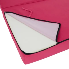 Skládací matrace/křeslo, 2v1, růžová magenta, VEDIS