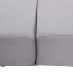Skládací matrace/křeslo, 2v1, světle šedá, VEDIS