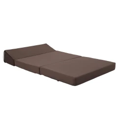 Skládací matrace/křeslo, 2v1, hnědá Taupe, VEDIS