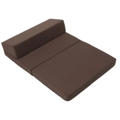 Skládací matrace/křeslo, 2v1, hnědá Taupe, VEDIS