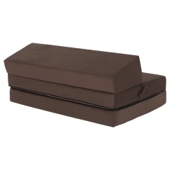 Skládací matrace/křeslo, 2v1, hnědá Taupe, VEDIS