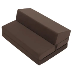 Skládací matrace/křeslo, 2v1, hnědá Taupe, VEDIS