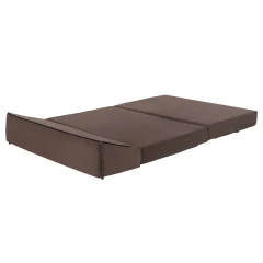 Skládací matrace/křeslo, 2v1, hnědá Taupe, VEDIS