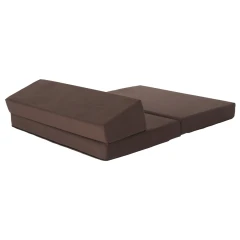 Skládací matrace/křeslo, 2v1, hnědá Taupe, VEDIS
