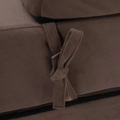Skládací matrace/křeslo, 2v1, hnědá Taupe, VEDIS