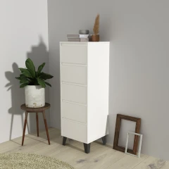 Komoda, bílá, BOGAN 5S40