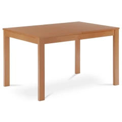 Jídelní stůl rozkládací 120+30x80x74 cm, deska MDF, dýha, nohy masiv, tmavý buk BT-6778 BUK3