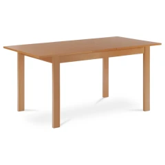Jídelní stůl rozkládací 120+30x80x74 cm, deska MDF, dýha, nohy masiv, tmavý buk BT-6778 BUK3