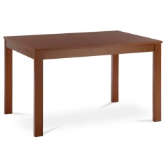 Jídelní stůl rozkládací 120+30x80x74 cm, deska MDF, dýha, nohy masiv, tm. třešeň BT-6778 TR3