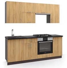 Kuchyně ESTERO A 200 wenge dark/dub wotan