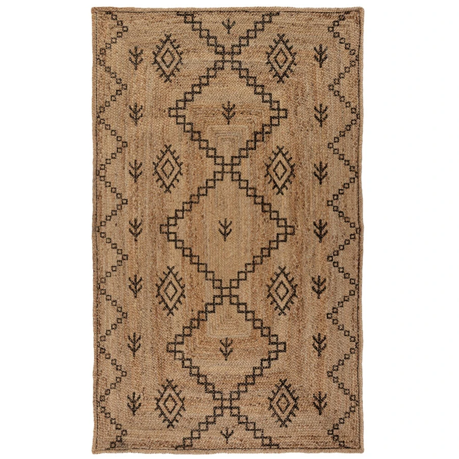 Kusový koberec Printed Jute Rowen Natural/Black