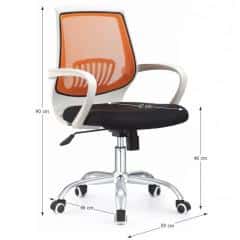 Kancelářská židle LANCELOT oranžová č.2