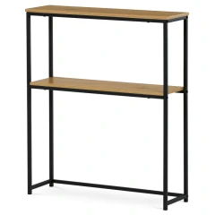 Konzolový stolek s policí, 70x20x82 cm, dekor dikový dub CT-G1082 OAK