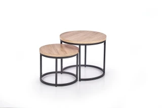Konferenční stolek Oreo dub san remo - set 2 ks č.2