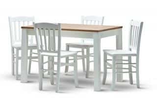 Jídelní stůl Casa mia NEW + židle Venete masiv