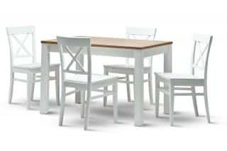 Jídelní stůl Casa mia NEW + židle Grande masiv