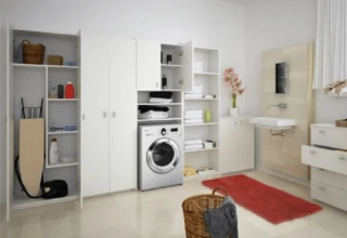 Skříňka nad pračku NATALI - bílá č.9