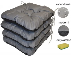 Podsedák šedý voděodolný - set 4 kusy č.3