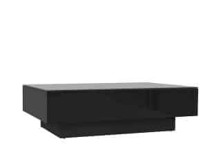 Konferenční stolek Kostka LAW3/11 - černá/černá lesk č.3