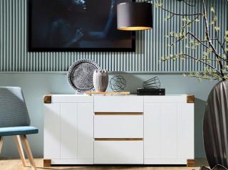 Televizní stolek Arendal RTV2D/161 - bílá alpská/bílá č.6