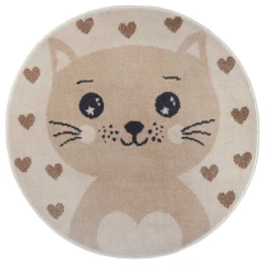 Hanse Home dětský koberec Adventures 105963 Cream Beige kruh