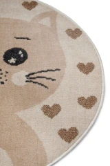 Hanse Home dětský koberec Adventures 105963 Cream Beige kruh