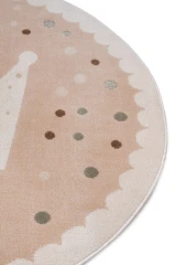 Hanse Home dětský koberec Adventures 105971 Cream Beige kruh