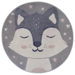 Hanse Home dětský koberec Adventures 105965 Cream Grey kruh