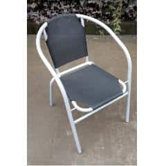 Židle, stohovatelná, tmavě šedá / šedá, LESTRA