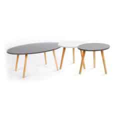 Konferenční stolek, šedá/ natural, BAZZY 1