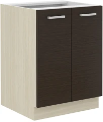 Kuchyňská skříňka Christo 60D-2F-BB dub ferrara/legno tmavé