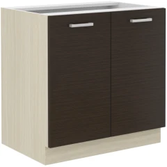 Kuchyňská skříňka Christo 80D-2F-BB dub ferrara/legno tmavé