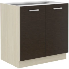 Kuchyňská skříňka Christo 80ZL-2F-BB dub ferrara/legno tmavé