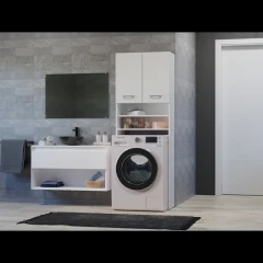 Skříňka nad pračku Pema bílá