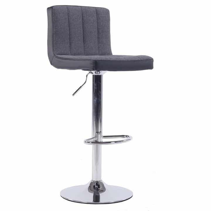Levně Tempo Kondela Barová židle HILDA - šedá / černá + kupón KONDELA10 na okamžitou slevu 3% (kupón uplatníte v košíku)