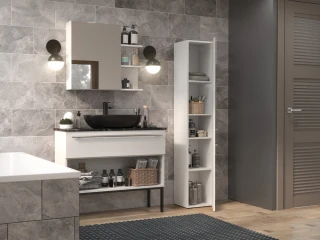 Koupelnová skříňka Noeli II bílá/bílý lesk