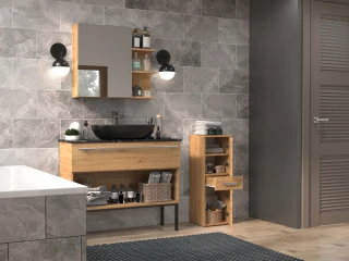 Koupelnová skříňka Noeli V 2D1S dub artisan