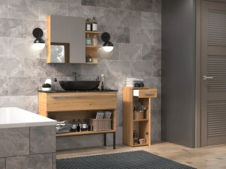 Koupelnová skříňka Noeli V 1D1S dub artisan