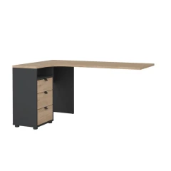 Deska psacího stolu Sigal 582, šedá/jackson hickory