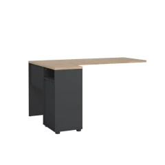 Deska psacího stolu Sigal 582 šedá/jackson hickory