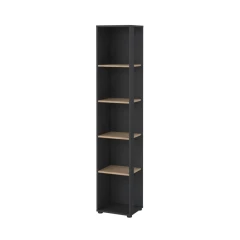 Knihovna Sigal 590 šedá/jackson hickory