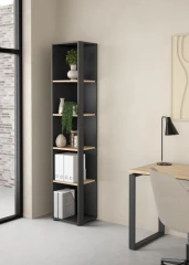 Knihovna Sigal 590 šedá/jackson hickory