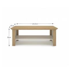 Konferenční stolek, sosna skandinávská / dub kamenný, Armond TYP 14
