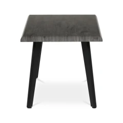 Stůl konferenční, 120x60x55 cm, MDF deska, dekor šedý dub, kov, černý lak CT-F4412 GREY