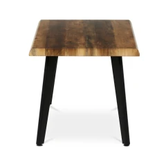 Stůl konferenční, 120x60x55 cm, MDF deska, dekor staré dřevo, kov, černý lak CT-F4412 OLW