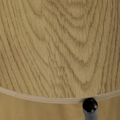 Přístavný stolek, MDF, dekor divoký dub, kov, černý lak CT-G1005 OAK
