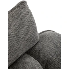 Židle jídelní, šedá vodoodpudivá látka, černý matný lak, kovové nohy DCH-J2139 GREY2