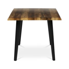 Stůl jídelní, 160x90x75 cm, MDF deska, dekor staré dřevo, kov, černý lak HT-F4416 OLW