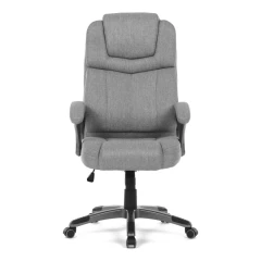 Křeslo kancelářská, šedá látka, šedý plastový kříž, kolečka na tvrdé povrchy KA-C715 GREY2