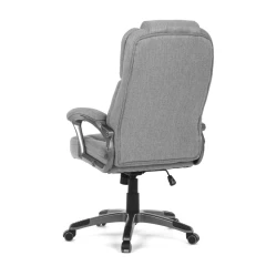 Křeslo kancelářská, šedá látka, šedý plastový kříž, kolečka na tvrdé povrchy KA-C715 GREY2